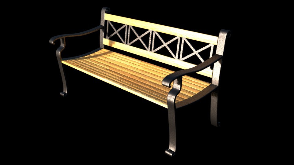 Patio Bench (Ironwood) preview image 1